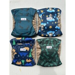 NWOT Set of 4 Grecle Premium Belly Bands High Absorbing Pee Wraps Dog Diapers S